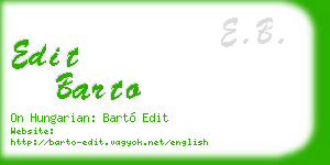 edit barto business card